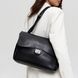 Gia Faux Leather Tote Bag &mdash; Black, 35&times;23&times;10 cm