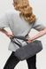 Leya Natural Suede Baguette Bag &mdash; Grey, 30&times;17&times;14 cm
