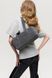 Leya Natural Suede Baguette Bag &mdash; Grey, 30&times;17&times;14 cm