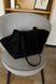 Siena Suede & Faux Leather Tote Bag &mdash; Black, 51&times;24&times;14 cm