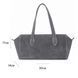 Leya Natural Suede Baguette Bag &mdash; Grey, 30&times;17&times;14 cm