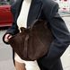 Siena Suede & Faux Leather Tote Bag &mdash; Chocolate, 51&times;24&times;14 cm