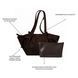 Siena Suede & Faux Leather Tote Bag &mdash; Chocolate, 51&times;24&times;14 cm