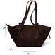 Siena Suede & Faux Leather Tote Bag &mdash; Chocolate, 51&times;24&times;14 cm