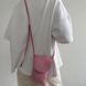 Mini Natural Suede Phone Bag &mdash; Pink, 18&times;11.5&times;3.5 cm