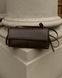 Iren Faux Leather Baguette Bag &mdash; Chocolate, 28&times;14&times;7 cm