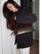 Iren Faux Leather Baguette Bag &mdash; Chocolate, 28&times;14&times;7 cm