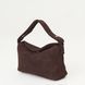 Monica Natural Suede Bag &mdash; Chocolate, 27&times;15&times;8 cm