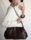 Katie Faux Leather Clutch Bag &mdash; Chocolate, 36&times;20&times;11 cm