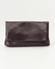 Elara Genuine Leather Clutch Bag &mdash; Burgundy, 32&times;21&times;13 cm