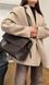 Stella Faux Leather Tote Bag &mdash; Chocolate, 35&times;25&times;15 cm