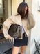 Stella Faux Leather Tote Bag &mdash; Chocolate, 35&times;25&times;15 cm