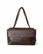 Stella Faux Leather Tote Bag &mdash; Chocolate, 35&times;25&times;15 cm