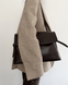 Stella Faux Leather Tote Bag &mdash; Chocolate, 35&times;25&times;15 cm