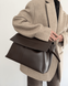 Stella Faux Leather Tote Bag &mdash; Chocolate, 35&times;25&times;15 cm
