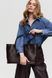 Vivi Woven Eco-Leather Bag &mdash; Chocolate, 40&times;25&times;14.5 cm